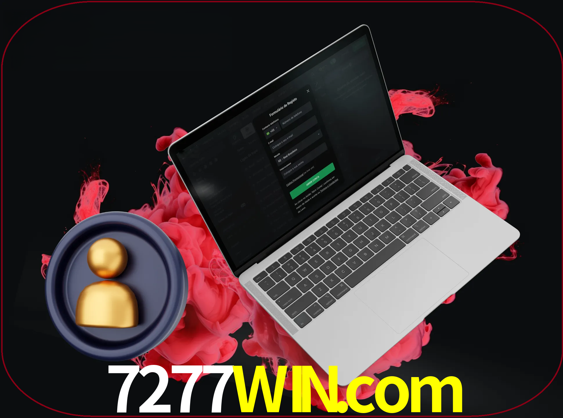 No cabeçalho do site 7277win, clique no botão que o levará a um formulário especial onde terá de introduzir as suas informações actuais.