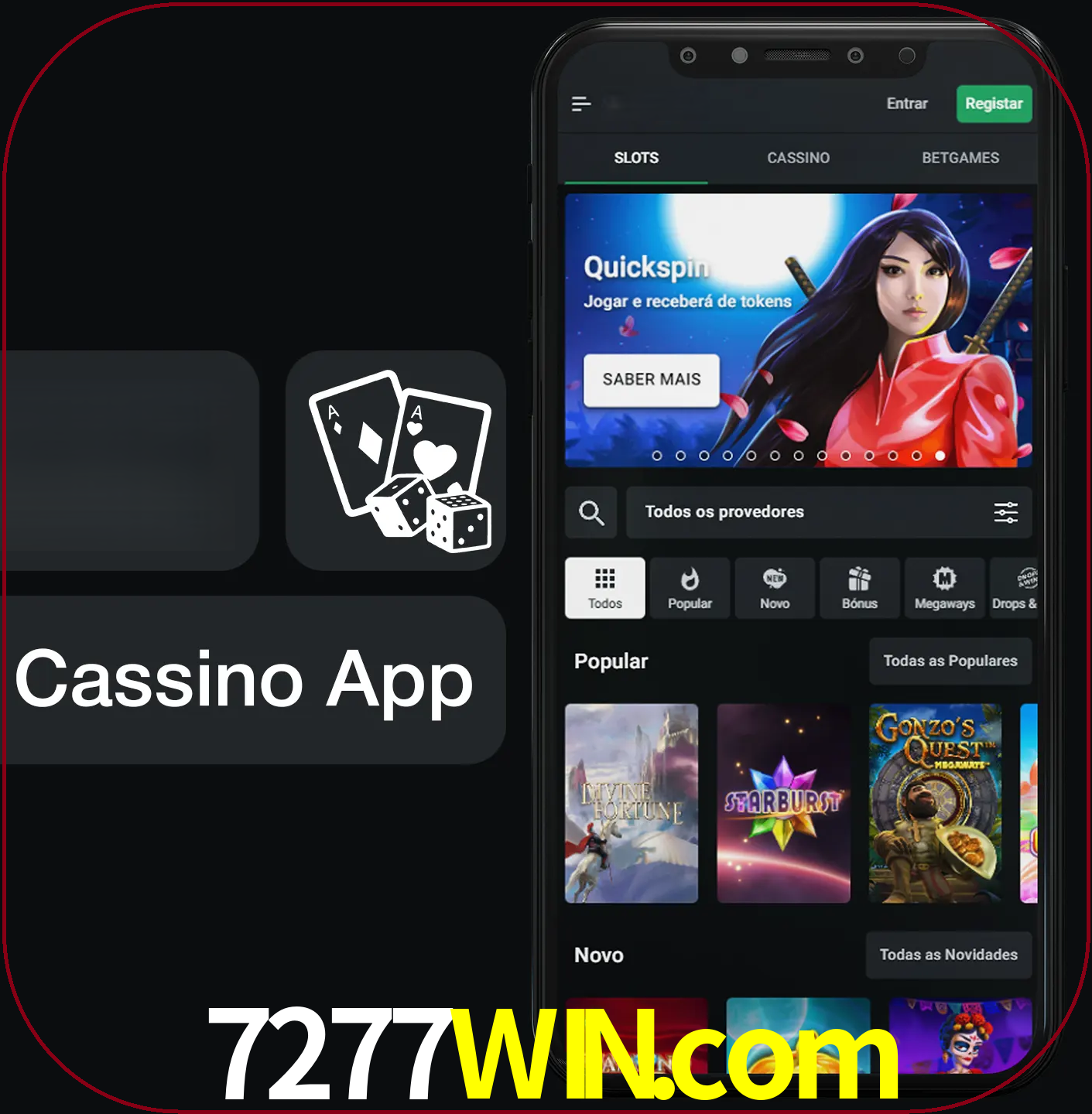 Jogue jogos de cassino e ganhe.