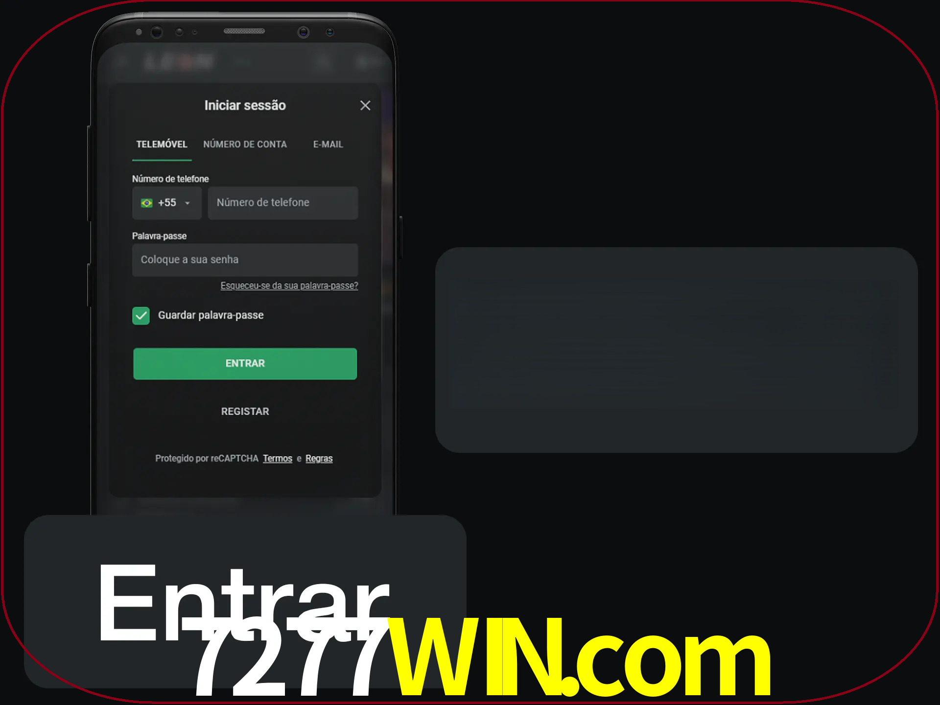 Faça o login para começar a apostar e jogar no cassino.